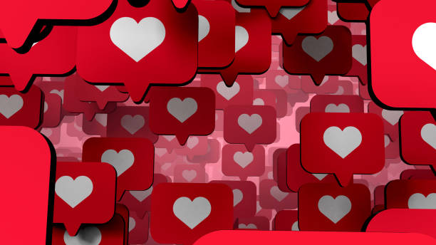 istock Social media symbols like heart icon 1055880952