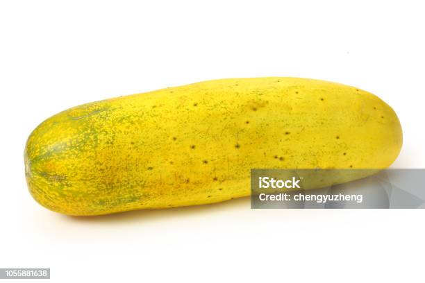 Old Cucumber On A White Background Stock Photo - Download Image Now - Asia, Brown, China - East Asia