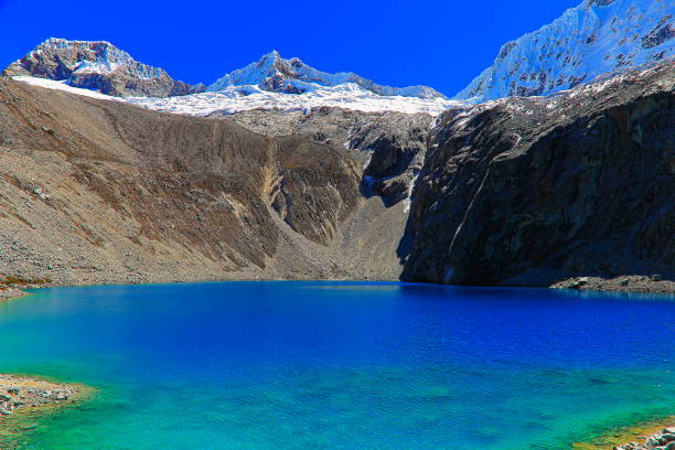 istock Long exposure: blurred Laguna 69 in Cordillera Blanca, Peruvian Andes - Ancash, Peru 1055883762