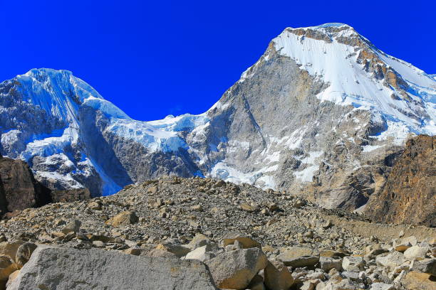 istock Idyllic snowcapped Cordillera Blanca, dramatic landscape - Ancash Andes, Peru 1055886484