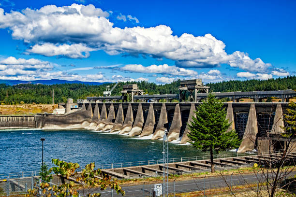 Bonneville Dam stock photo