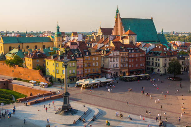 istock Sunset in Old Town in Warsaw, Poland 1055888006
