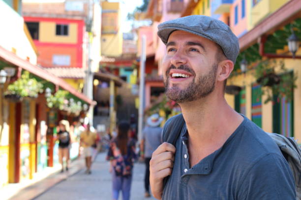 istock Handsome tourist visiting South America 1055888156