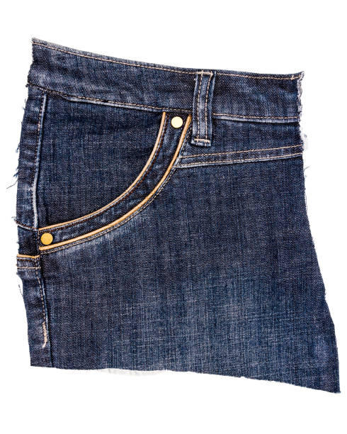 istock Piece of blue jeans fabric 1055888170