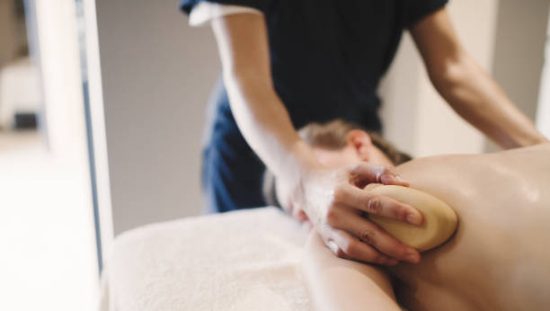 istock Wooden massage accessories for special treatment 1055890822
