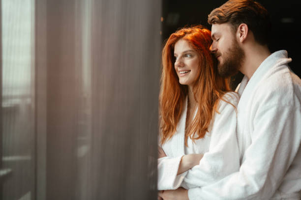 istock Couple enjoying wellness weekend 1055891400