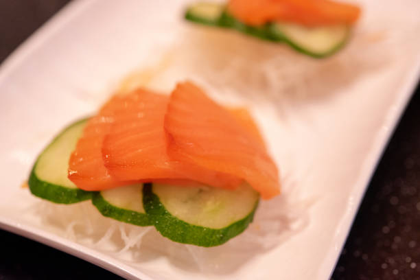 istock Salmon Sashimi, Japanese food 1055895546