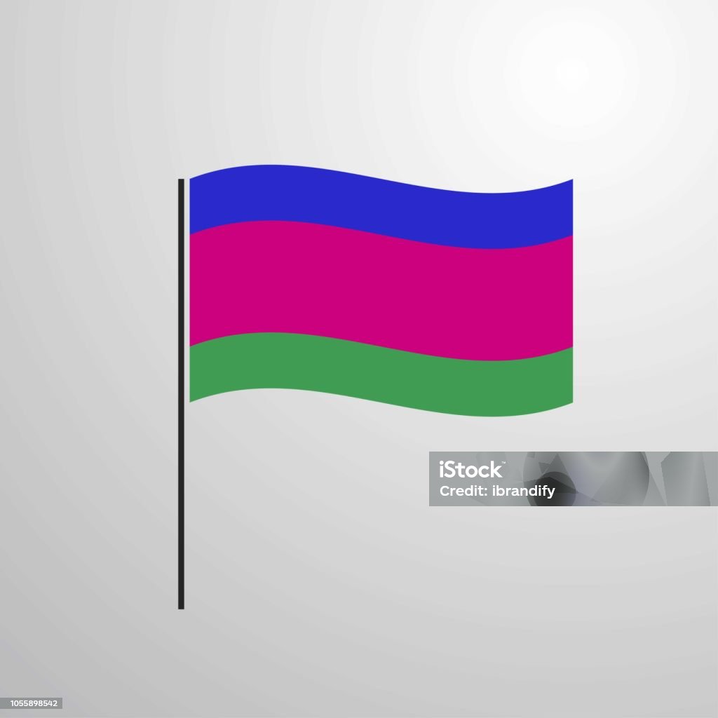 Ilustración de República Popular De Kubán Ondeando Bandera y más