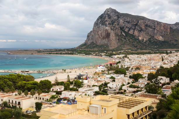 san vito lo capo, sicilia. - trapani sicily erice sky fotografías e imágenes de stock