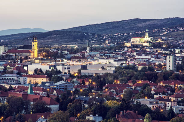 istock Nitra city, Slovakia, purple filter 1055900912