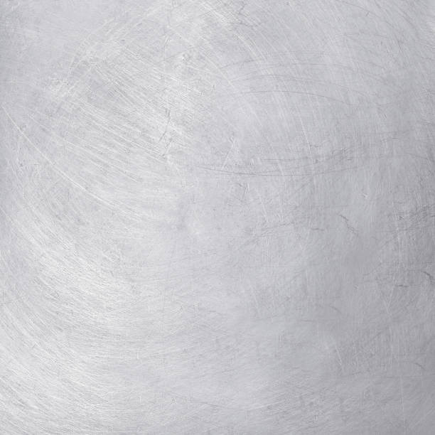 istock aluminium texture background, scratches on stainless steel. 1055907206