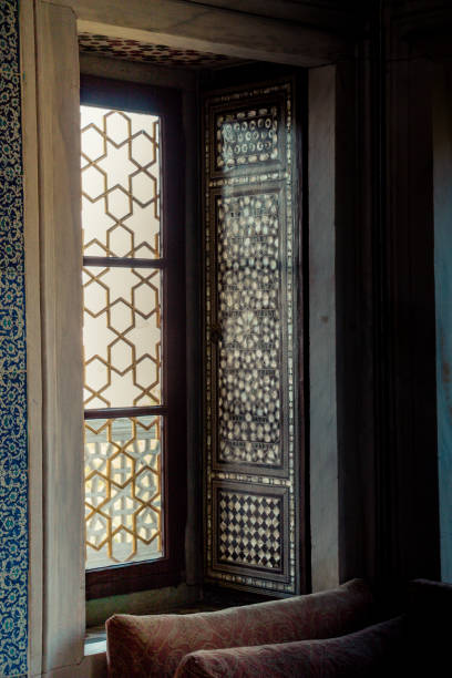 istock Old window Architecture from the Ottoman times 1055914548