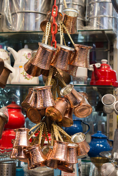 istock Coffee pots made in a traditional style 1055914662