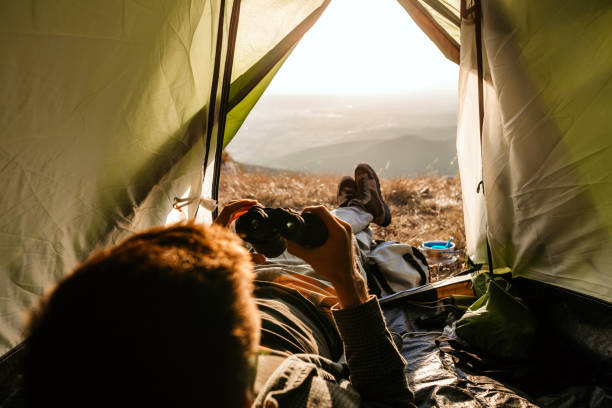 istock Perfect sunset in my tent 1055916208