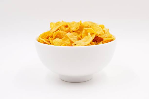 istock Breakfast cereal - flakes of corn 1055917422
