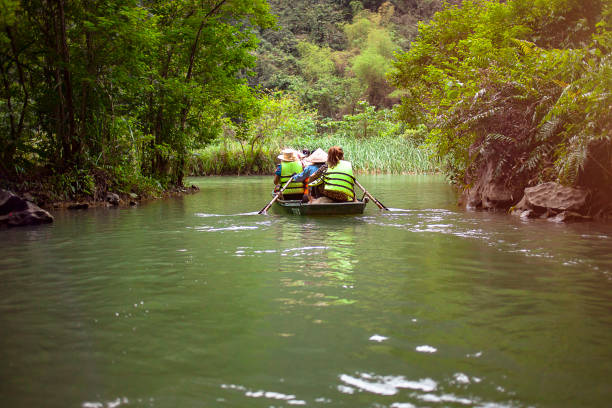 istock Boat ride at Trang An Ecotourism 1055917506