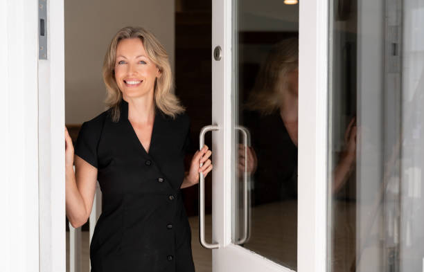 istock Happy business owner working at a spa 1055919988