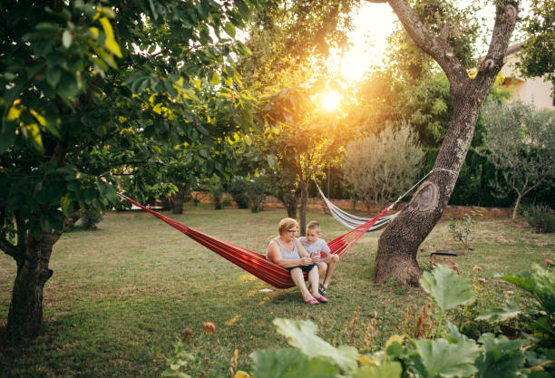istock Grandmother and grandson enjoying spending time together 1055927732