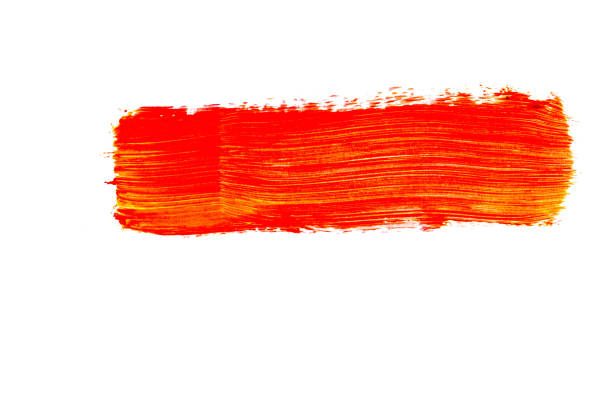 istock red watercolor brushstroke pattern isolated on white background 1055938636