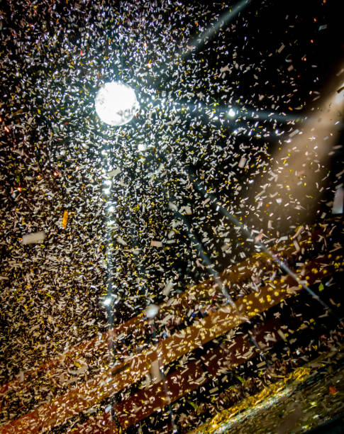 istock Confetti at a music concert on a mirror ball 1055938916