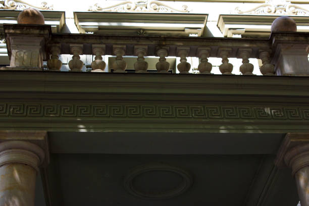 istock Old Tbilisi architecture, windows and balcony exterior decor in summer day 1055946444