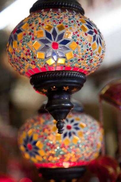 istock Mosaic Turkish laterns in Grand Bazaar, Istanbul, Turkey 1055959830
