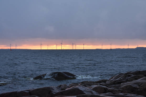 istock Sunset in a gloomy afternoon 1055970240