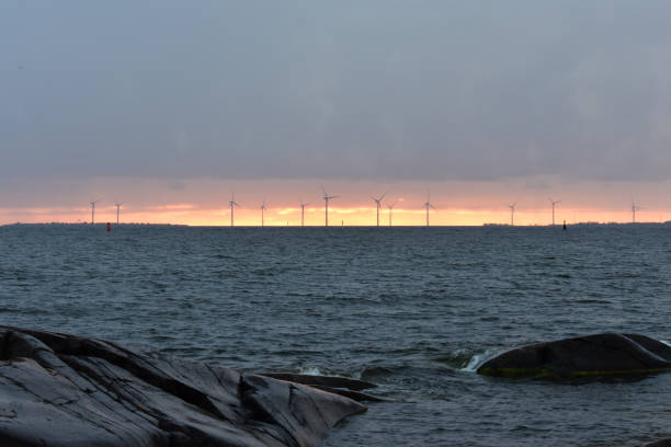 istock Sunset in a gloomy afternoon 1055970348