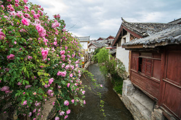 Old town Lijiang home stock photo