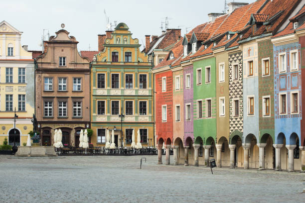 istock view of empty main square Stary Rynek at POZNAN 1055982822
