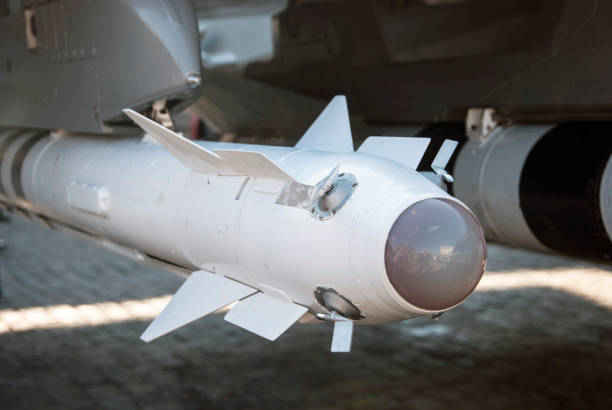 istock helicopter Missile close up 1055986030
