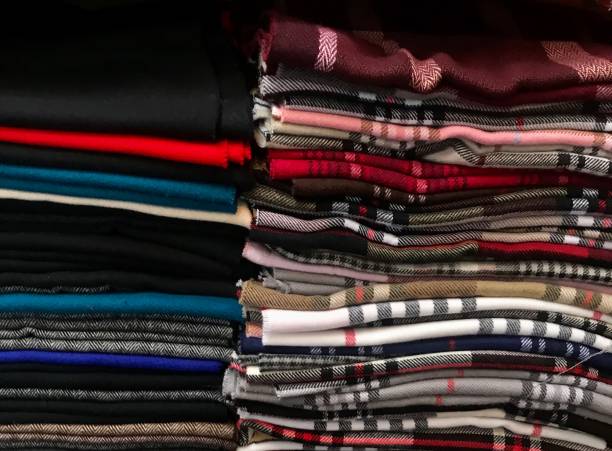 istock Winter Scarves at Market 1055990746