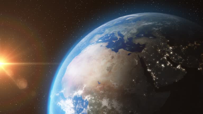 Earth from Space with Sun Light Stars Day Night - 3D Animation 4K Free Stock Video Footage Download Clips planet earth Earth from Space with Sun Light Stars Day Night - 3D Animation 4K Free Stock Video Footage Download Clips planet earth