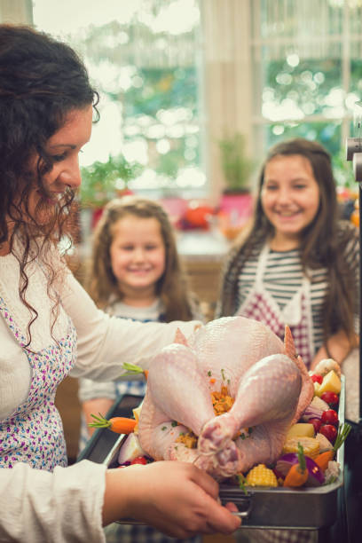 istock Preparing Turkey for Thanksgiving Dinner 1056003332
