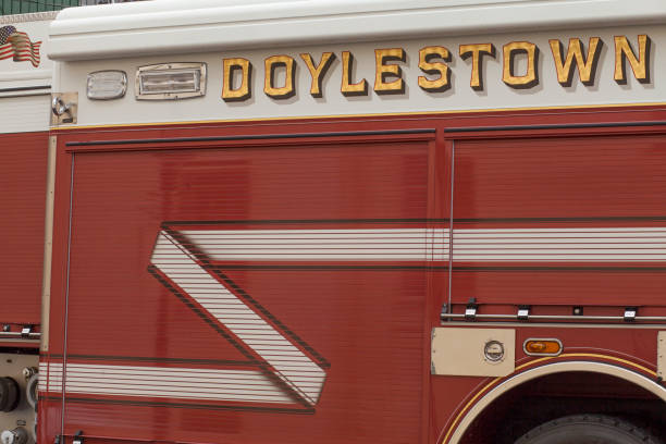 Davis, CA, USA 05/21/2018. Sacramento firemen getting ready to deal with a fire emergency in Davis, CA downtown