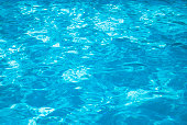 blue water background in a pool