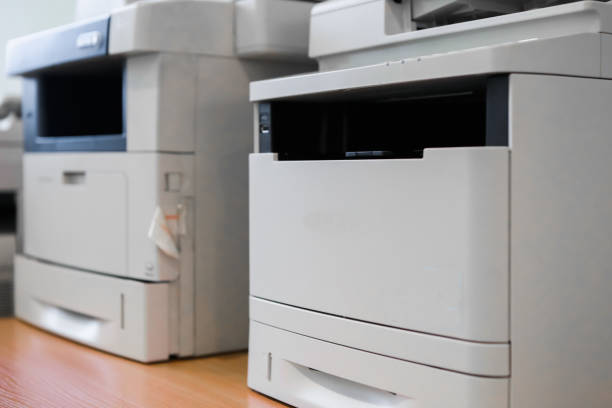 istock Office equipment printer scanner copier universal printing 1056027386