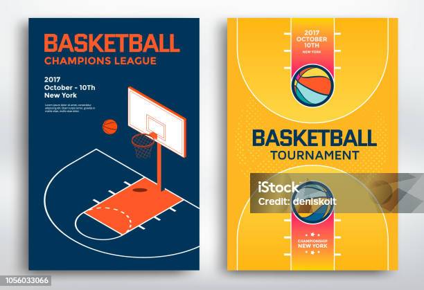 Basketball Tournament Posters Stock Illustration - Download Image Now - Basketball - Sport, Poster, Sport