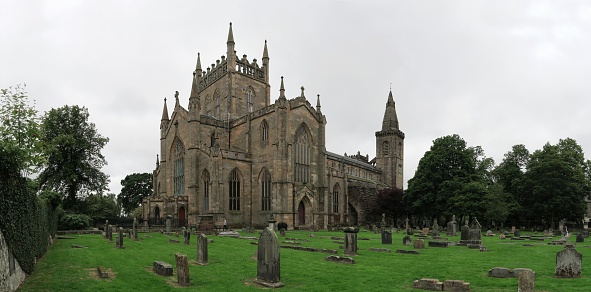 Dunfermline Palace & Abbey ruins in Scotland in United Kingdom