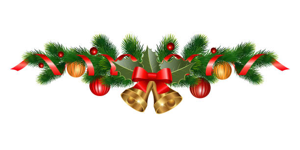 クリスマスの休日の装飾 - bell handbell christmas holiday点のイラスト素材／クリップアート素材／マンガ素材／アイコン素材