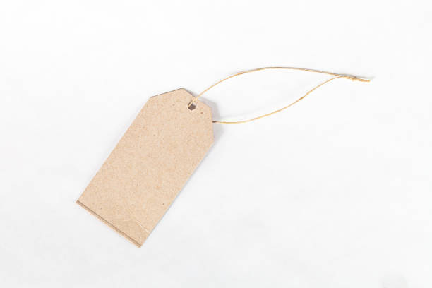 istock Blank sale tag mock up isolated on white 1056037856