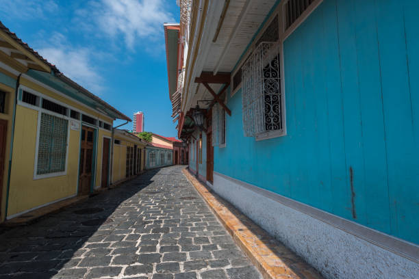 istock Curved and Colorful Side Street 1056038254