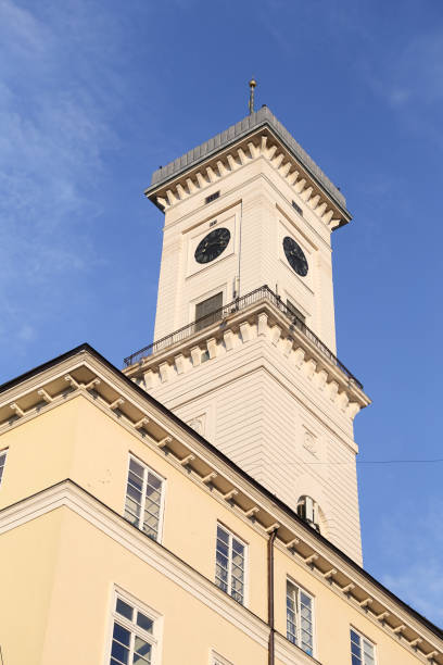 istock Lviv City Hall in Ukraine 1056059562