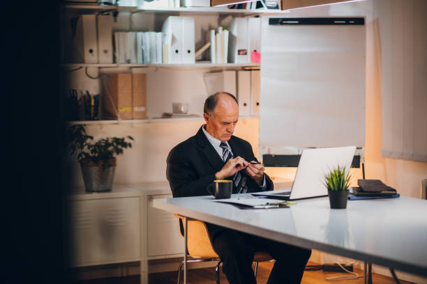 istock Businessman working in his office 1056059722
