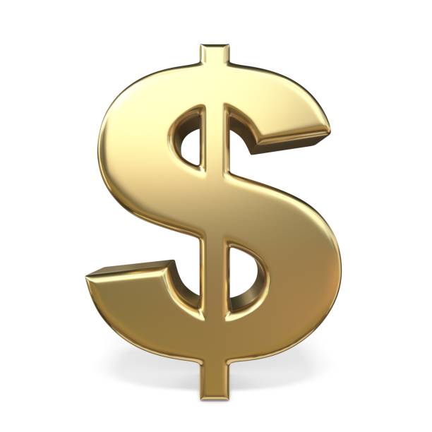istock Golden currency symbol DOLLAR 3D 1056065474