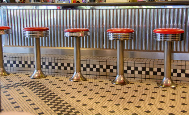 Diner Stools No description needed 1950s diner stock pictures, royalty-free photos & images
