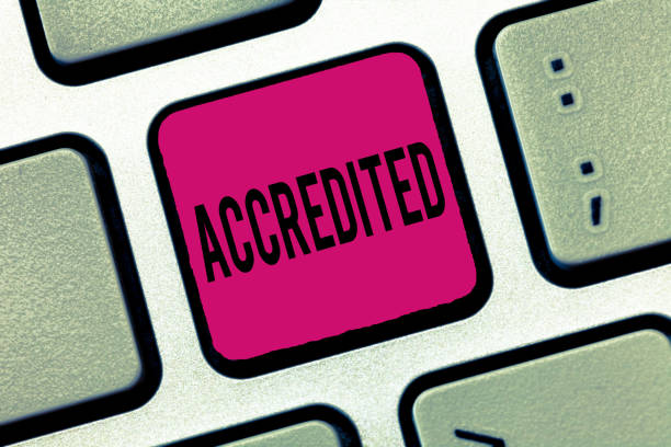 istock Word writing text Accredited. Business concept for Having credits authority to something Certified Authorized 1056065930