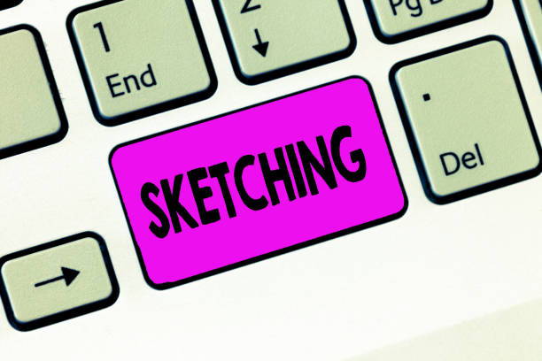 istock Word writing text Sketching. Business concept for Making a rough drawing of something Design plan Draft Idea 1056068134