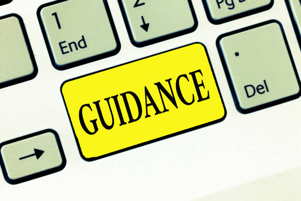 istock Word writing text Guidance. Business concept for advice or information aimed at resolving problem or difficulty 1056068208