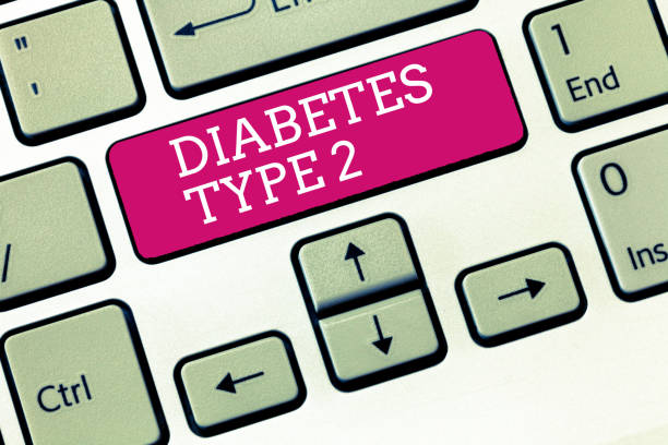 istock Handwriting text Diabetes Type 2. Concept meaning condition which body does not use insulin properly 1056072262